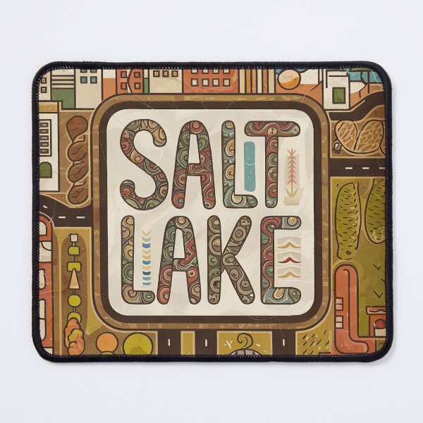 Item preview, Salt Lake City Whimsical City Life Abstract Vintage Zentangle Art designed and sold by Witty Shirts.