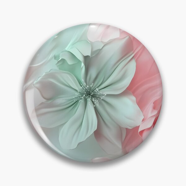 Item preview, Abstract flower seamless pattern of green, pink and white designed and sold by Lewis-mart.