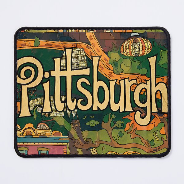 Item preview, Pittsburgh Whimsical City Life Abstract Vintage Zentangle Art designed and sold by Witty Shirts.