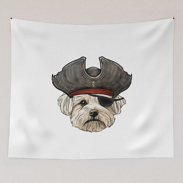 Item preview, Pirate Maltese Dog designed and sold by whyitsme.