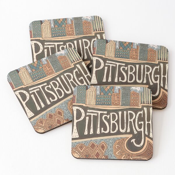 Item preview, Pittsburgh Whimsical City Life Abstract Vintage Zentangle Art designed and sold by Witty Shirts.