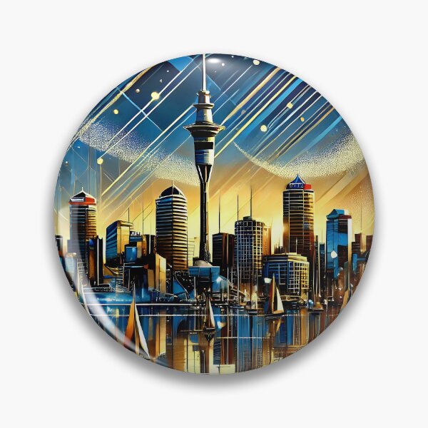 Item preview, Skyline Auckland New Zealand designed and sold by MyArtworkStudio.