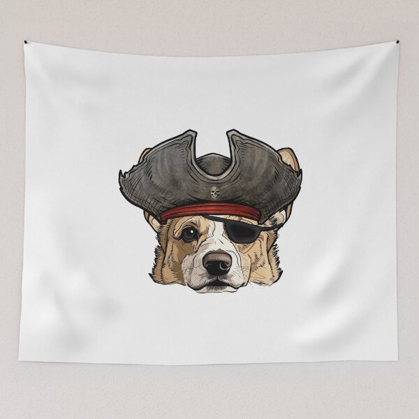 Item preview, Pirate Pembroke Welsh Corgi Dog designed and sold by whyitsme.