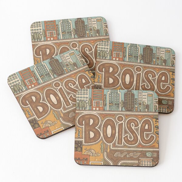 Item preview, Boise City Whimsical City Life Abstract Vintage Zentangle Art designed and sold by Witty Shirts.