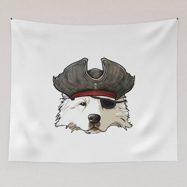 Item preview, Pirate Samoyed Dog designed and sold by whyitsme.