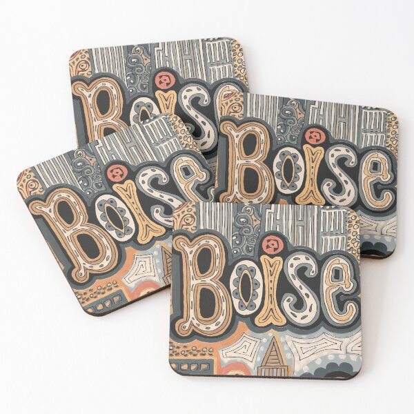 Item preview, Boise City Whimsical City Life Abstract Vintage Zentangle Art designed and sold by Witty Shirts.