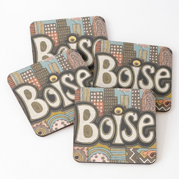 Item preview, Boise City Whimsical City Life Abstract Vintage Zentangle Art designed and sold by Witty Shirts.