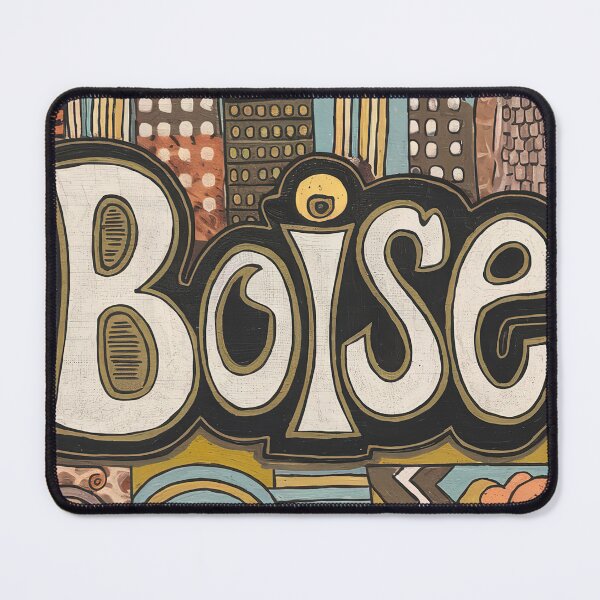 Item preview, Boise City Whimsical City Life Abstract Vintage Zentangle Art designed and sold by Witty Shirts.