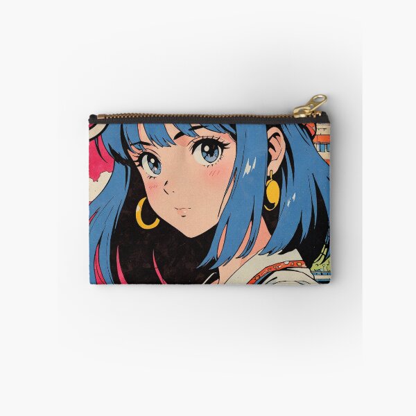 Item preview, Ankara Turkey Blue Haired Pretty Anime Girl 80s Retro Aesthetic Vintage Cultural Travel  designed and sold by onlyanimevibes.