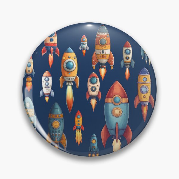 Item preview, Space Race - Vintage Rocket Ships Collection Art designed and sold by TheSillySartor.