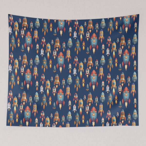 Item preview, Space Race - Vintage Rocket Ships Collection Art designed and sold by TheSillySartor.