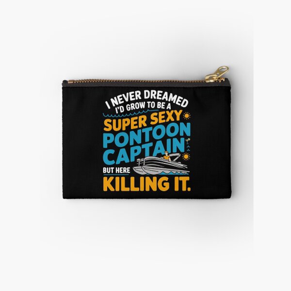 Item preview, I Never Dreamed I'd Be a Pontoon Boat Captain – Boating Humor designed and sold by tmerchtrends.