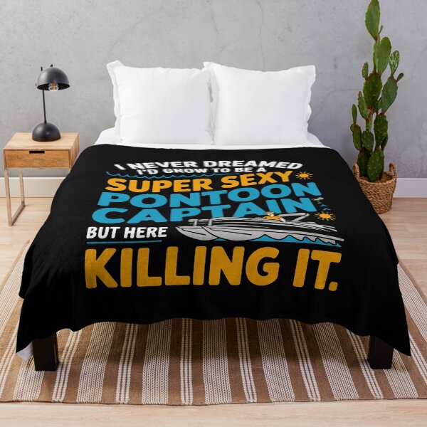 Item preview, I Never Dreamed I'd Be a Pontoon Boat Captain – Boating Humor designed and sold by tmerchtrends.
