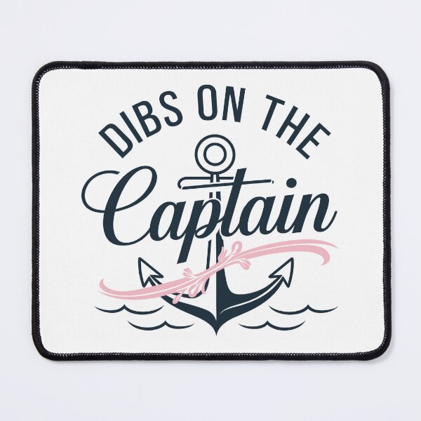 Item preview, Dibs on the Captain – Funny Lake and Boat Captain Wife designed and sold by tmerchtrends.