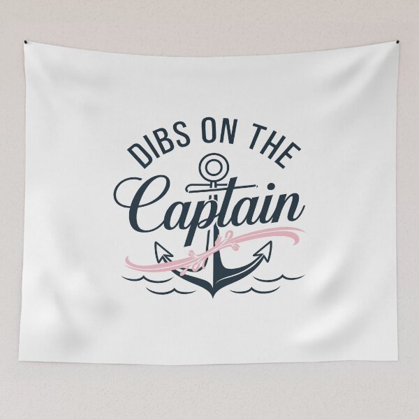 Item preview, Dibs on the Captain – Funny Lake and Boat Captain Wife designed and sold by tmerchtrends.