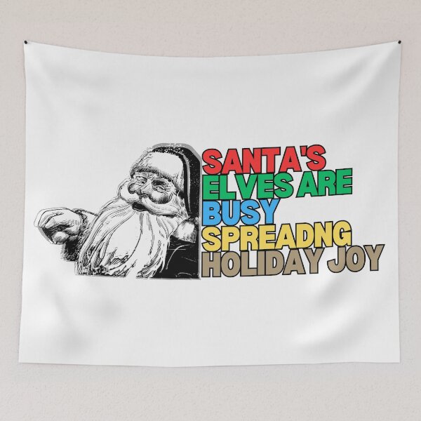 Item preview, Santa's elves are busy, spreading holiday joy designed and sold by TOUMA  GALLERY.