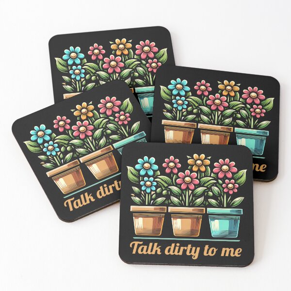 Item preview, Talk dirty to me - plant lover - plant humor designed and sold by EvergreenWhimsy.