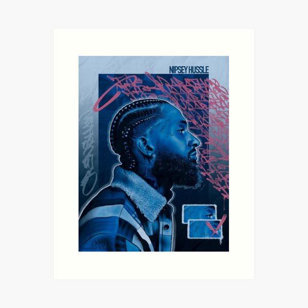 Artikel-Vorschau von Porträt von Nipsey Hussle, designt und verkauft von VandalStudio.