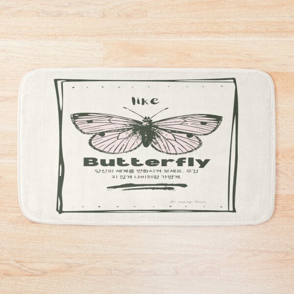 Item preview, JM's thoughts at this moment #122-like Butterfly; 당신의 세계를 변화시켜 보세요. 무겁지 않게 나비처럼 가볍게. designed and sold by JM Language Service.