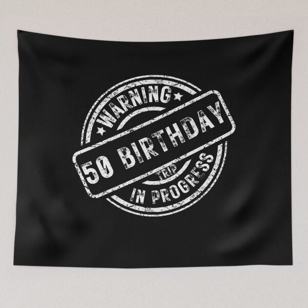 Item preview, Warning 50 Birthday Trip In Progress Vintage designed and sold by thebest-2studio.