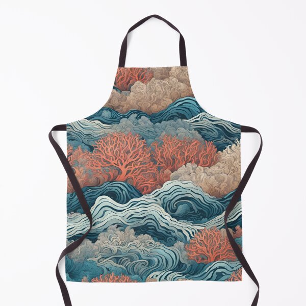 Item preview, Abstract Ocean Waves and Vibrant Coral Gardens designed and sold by Traloch O'Laoi.