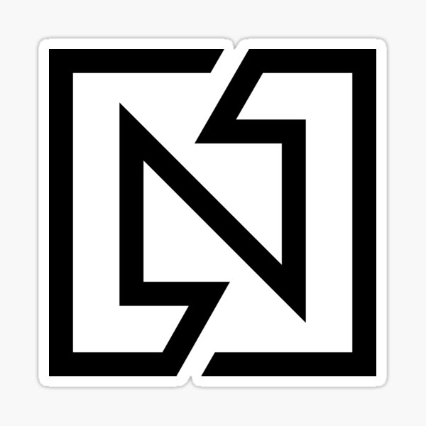 Item preview, Letter N Square Bounding Box a Bold and Confident Appeal designed and sold by WigglyLines.