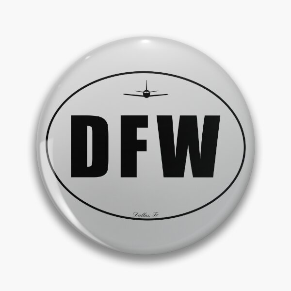Item preview, Código del aeropuerto DFW Dallas Fort Worth Texas TX designed and sold by Lartheviking.