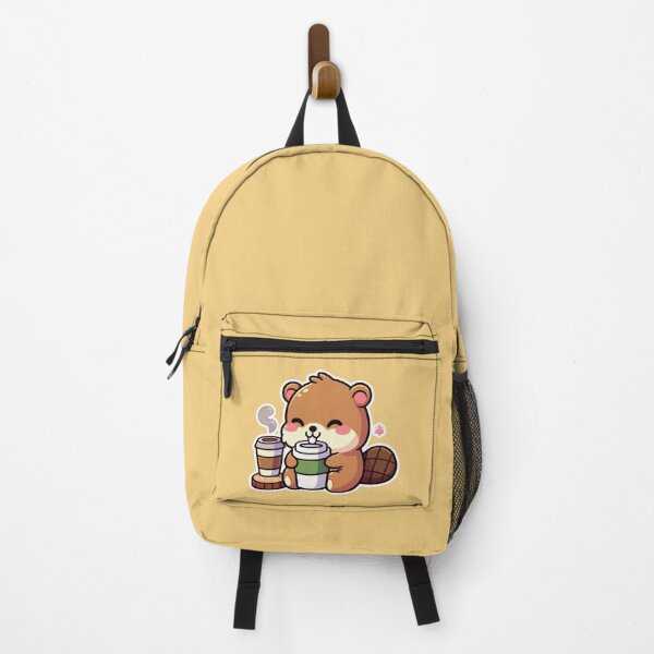 Item preview, Kawaii Cute Beaver Drinking Coffee 1 | Pet and Animals for Men and Women t-shirt designed and sold by panchiTWO.