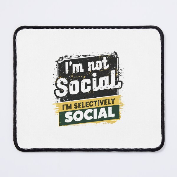 Item preview, Social Vegan Funny Quote | "I Avoid Meet" Minimalistic Design designed and sold by Colorful-Garden.