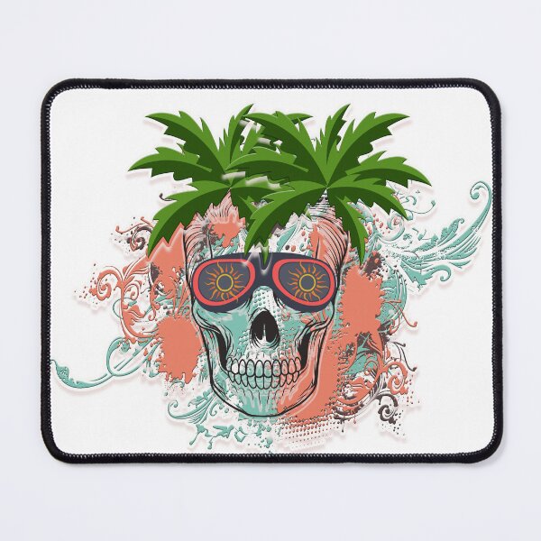 Item preview, Tropical island Skull designed and sold by messupbro.