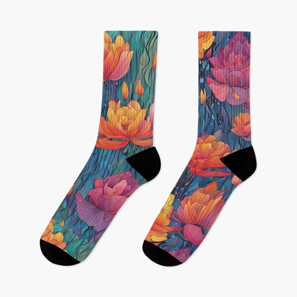 Item preview, Rainfall and Blooming Flower Abstract Art designed and sold by Traloch O'Laoi.