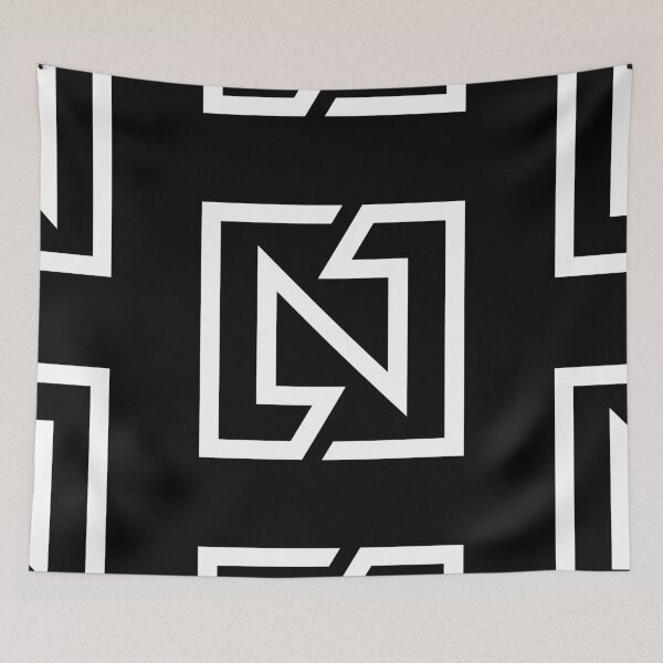 Item preview, Letter N Square Bounding Box a Bold and Confident Appeal Reverse designed and sold by Wiggly Lines.