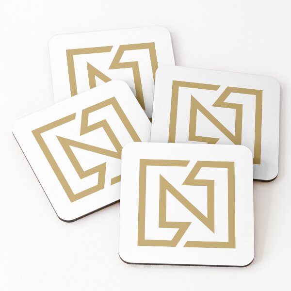 Item preview, Copy of Letter N Square Bounding Box a Bold and Confident Appeal Golden Color designed and sold by Wiggly Lines.