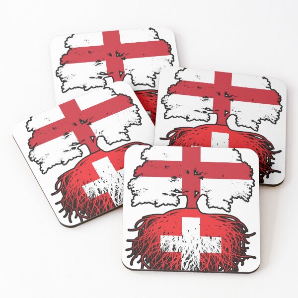 Item preview, Switzerland Swiss English England Tree Roots Flag designed and sold by FlagX.