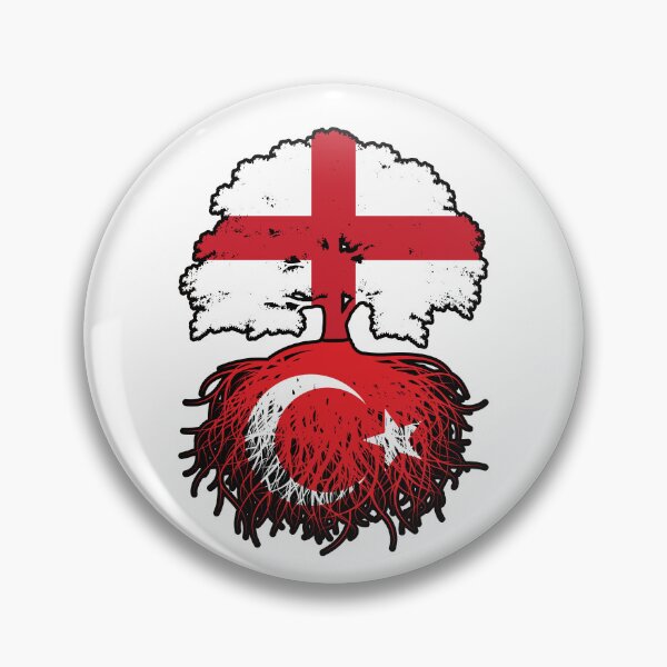Item preview, Turkey Turkish English England Tree Roots Flag designed and sold by FlagX.