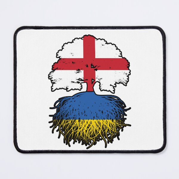 Item preview, Ukraine Ukrainian English England Tree Roots Flag designed and sold by FlagX.