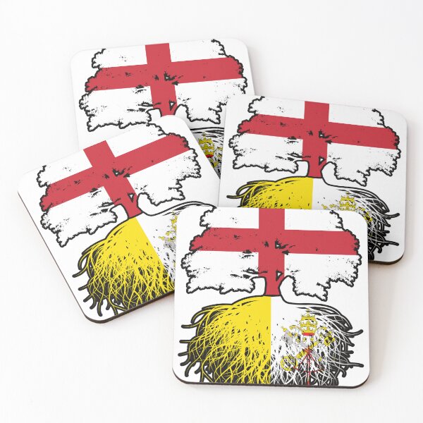 Item preview, Vatican English England Tree Roots Flag designed and sold by FlagX.