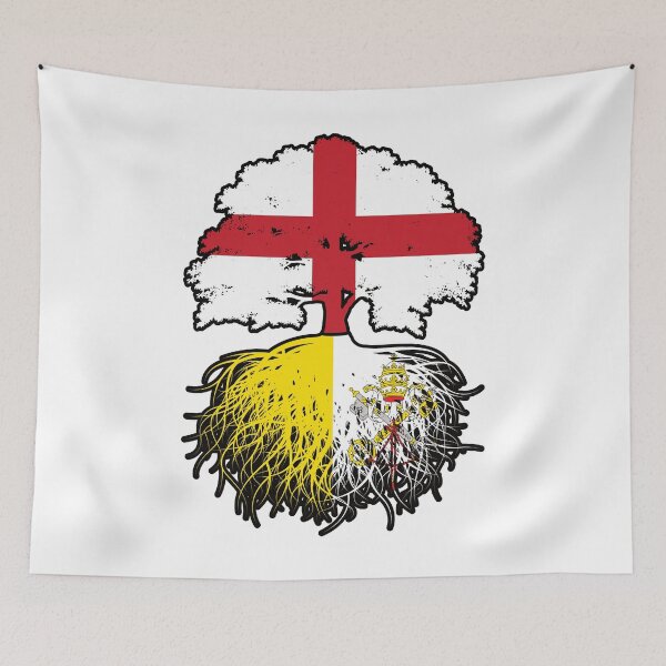 Item preview, Vatican English England Tree Roots Flag designed and sold by FlagX.