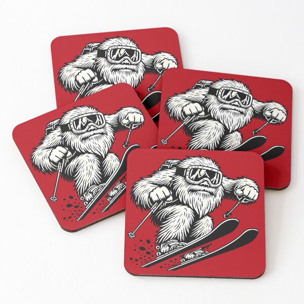 Item preview, Yeti Skiing designed and sold by Funny Vintage Stickers And T-Shirts.