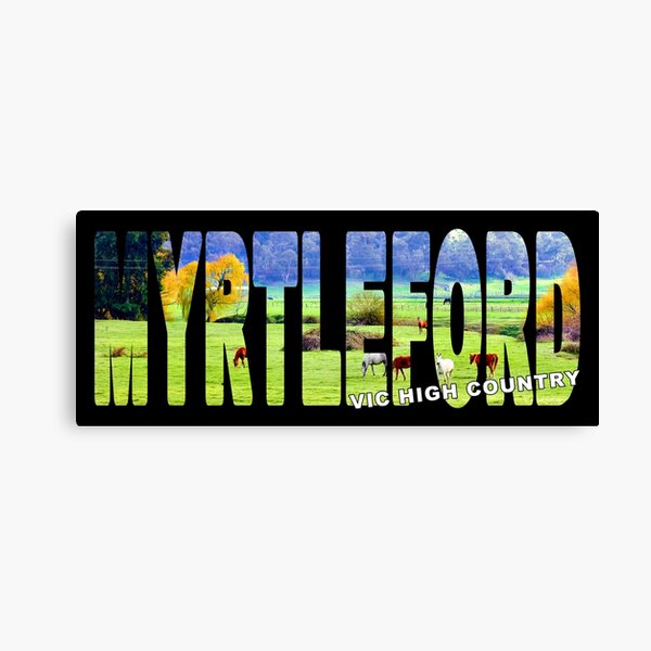 Item preview, MYRTLEFORD Vic High Country - Horses Scenery Green designed and sold by Adam Gormley.