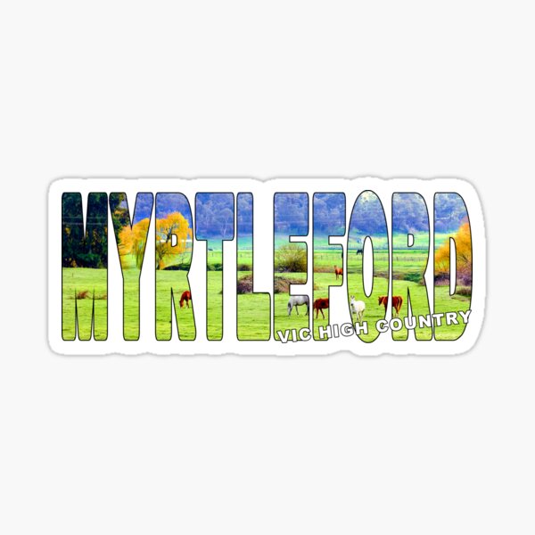 Item preview, MYRTLEFORD Vic High Country - Horses Scenery Green designed and sold by Adam Gormley.