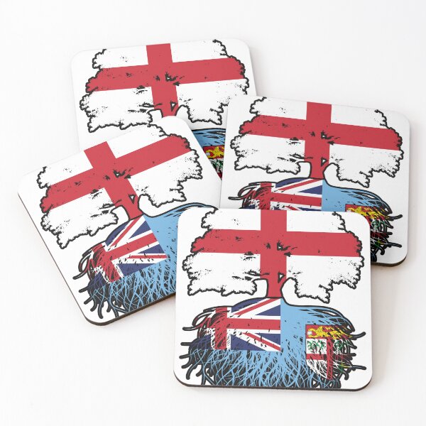 Item preview, Fiji Fijian English England Tree Roots Flag designed and sold by FlagX.
