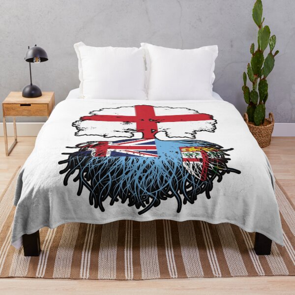 Item preview, Fiji Fijian English England Tree Roots Flag designed and sold by FlagX.