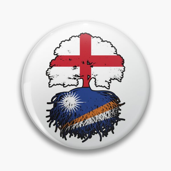 Item preview, Marshall Islands Marshallese English England Tree Roots Flag designed and sold by FlagX.