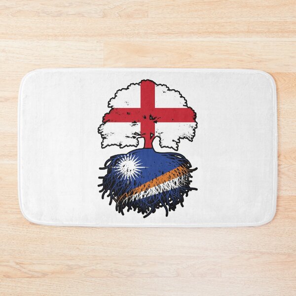 Item preview, Marshall Islands Marshallese English England Tree Roots Flag designed and sold by FlagX.