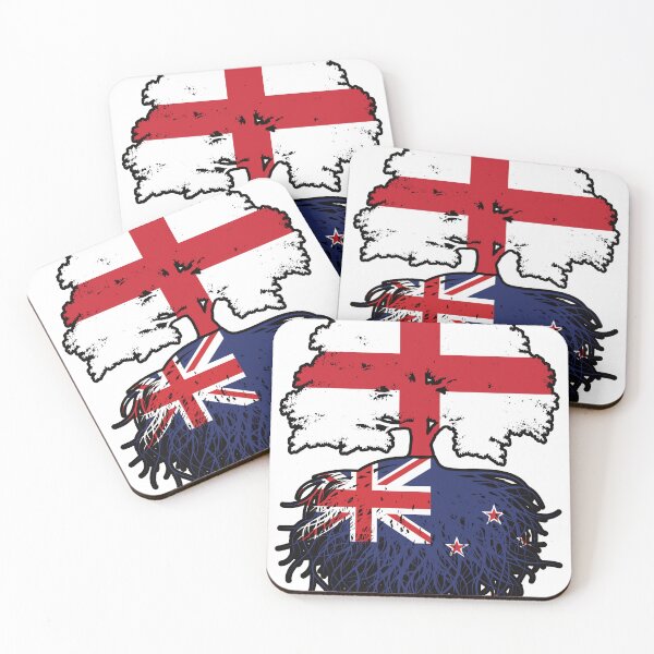 Item preview, New Zealand New Zealander English England Tree Roots Flag designed and sold by FlagX.