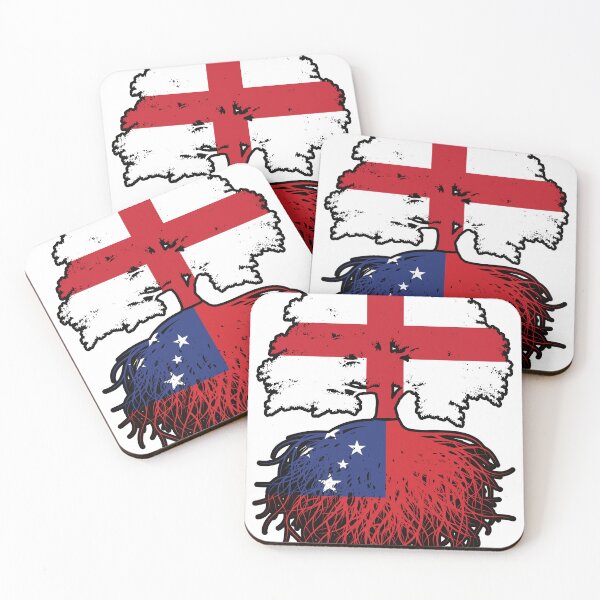 Item preview, Samoa Samoan English England Tree Roots Flag designed and sold by FlagX.