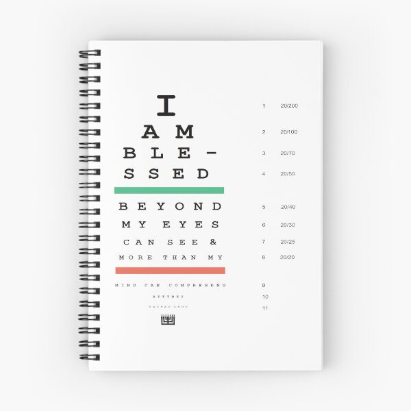 Item preview, I Am Blessed Beyond My Eyes Can See and More Than My Mind Can Comprehend designed and sold by Yachad.
