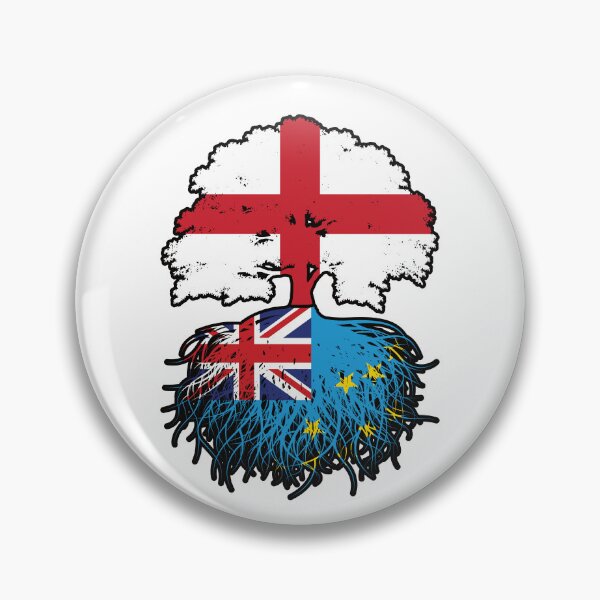 Item preview, Tuvalu Tuvaluan English England Tree Roots Flag designed and sold by FlagX.