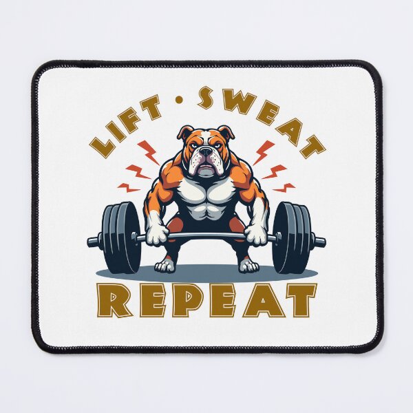 Item preview, Bulldog Barbell Beast designed and sold by HarmonyCreation.